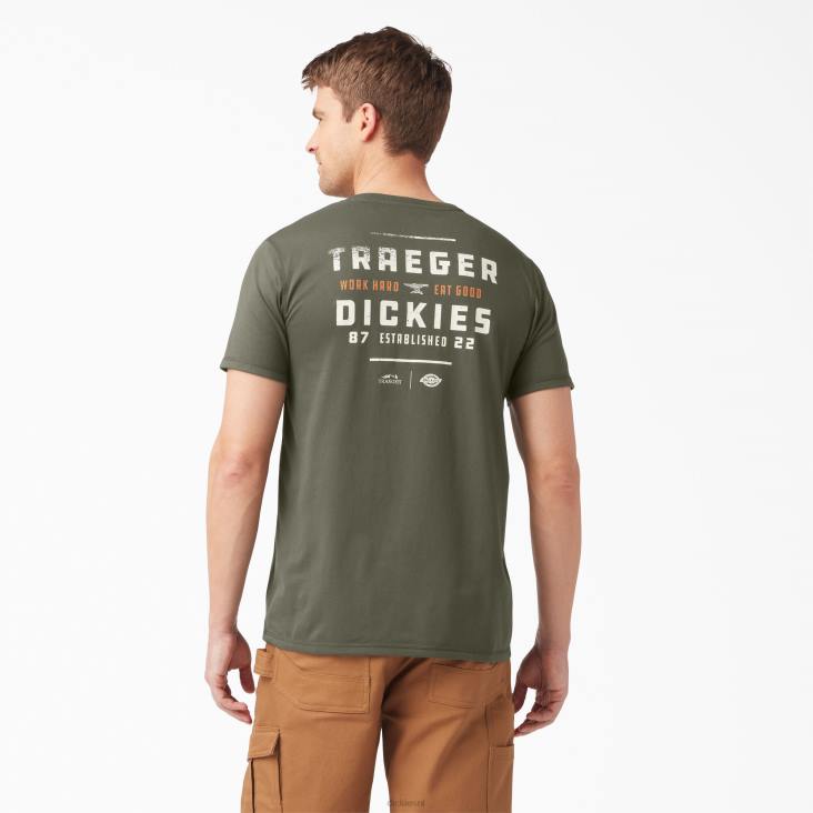 Heren Dickies traeger ultieme grillt-shirt mosgroen (ms) kleding 6F0X595