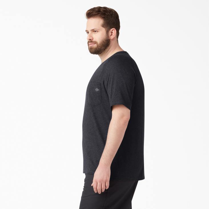 Heren Dickies verkoelend T-shirt met korte mouwen heide zwart (kbh) kleding 6F0X548