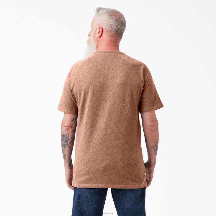 Heren Dickies verkoelend T-shirt met korte mouwen kurk single dye heather (c2k) kleding 6F0X541