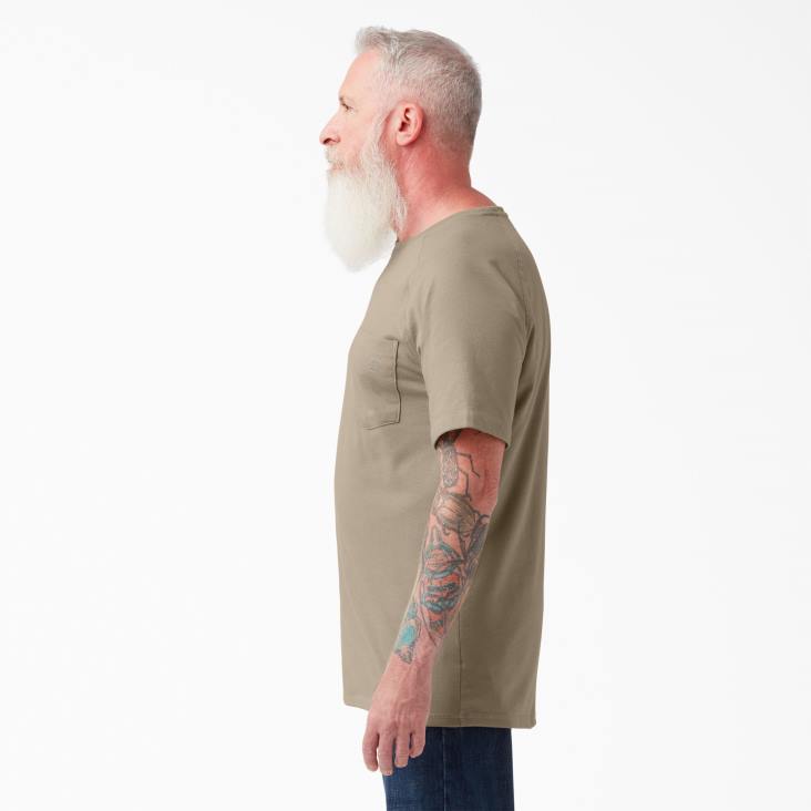 Heren Dickies verkoelend T-shirt met korte mouwen woestijnzand (ds) kleding 6F0X544