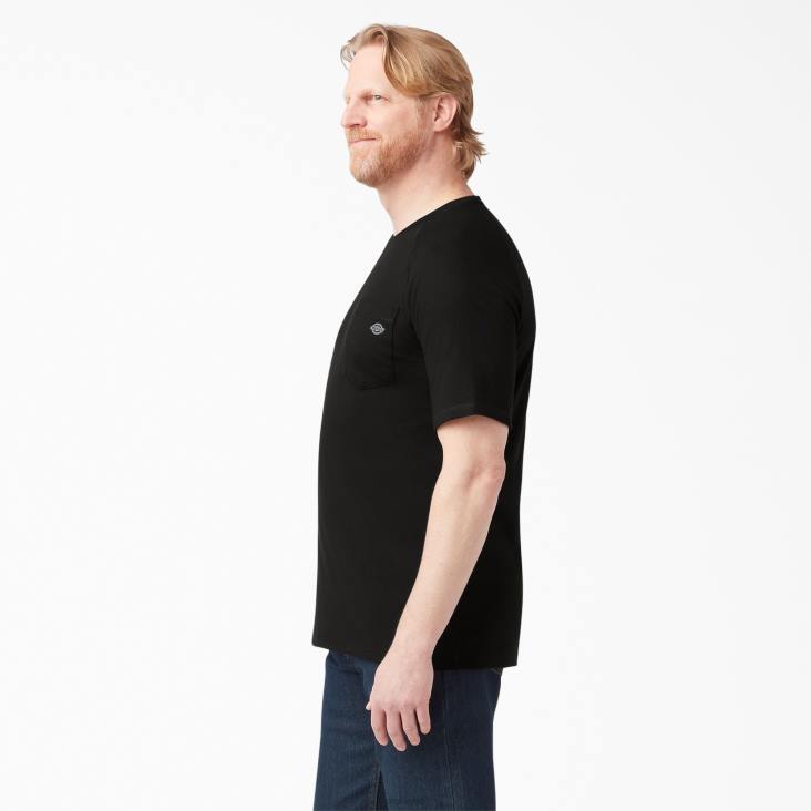 Heren Dickies verkoelend T-shirt met korte mouwen zwart (bk) kleding 6F0X536