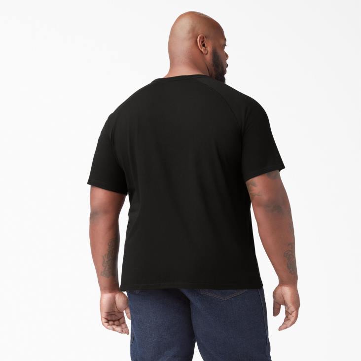 Heren Dickies verkoelend T-shirt met korte mouwen zwart (bk) kleding 6F0X536