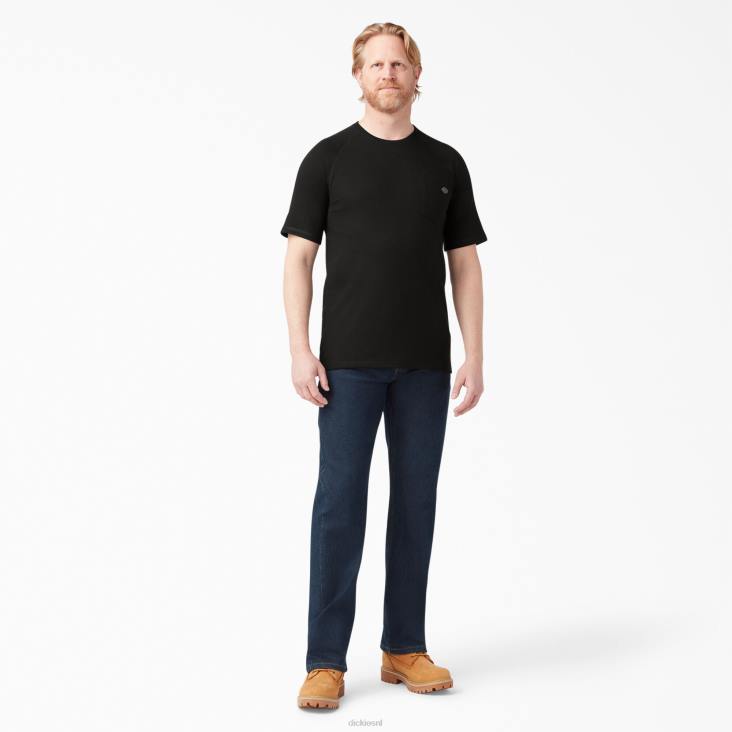 Heren Dickies verkoelend T-shirt met korte mouwen zwart (bk) kleding 6F0X536