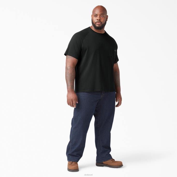 Heren Dickies verkoelend T-shirt met korte mouwen zwart (bk) kleding 6F0X536