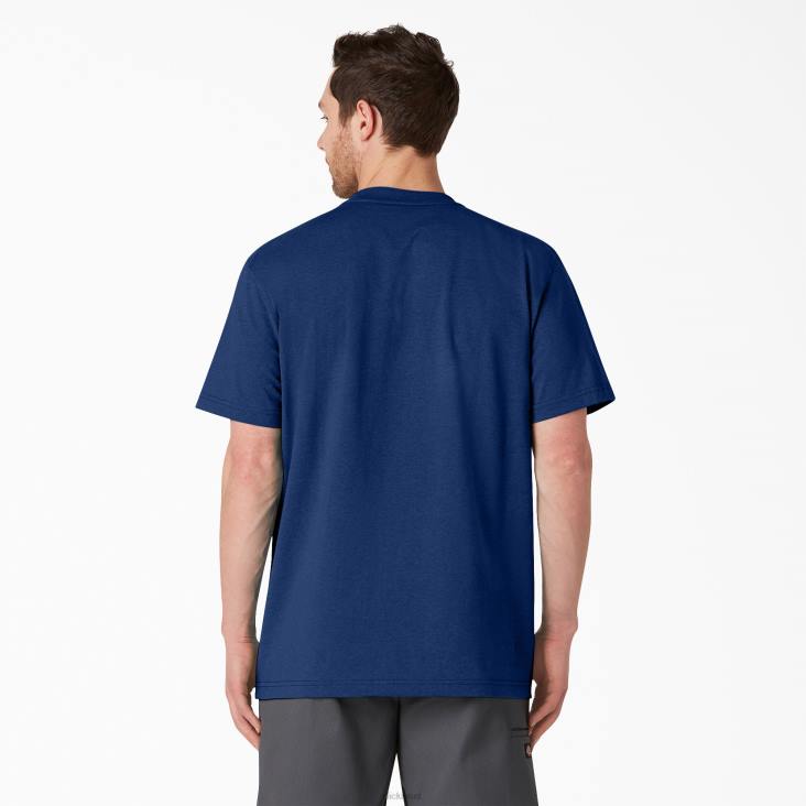 Heren Dickies zwaar gemêleerd T-shirt met korte mouwen limoges enkele kleurstof heide (oih) kleding 6F0X534