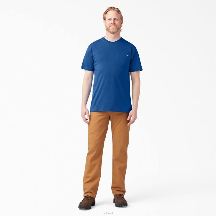 Heren Dickies zwaargewicht T-shirt met korte mouwen koningsblauw (rb) kleding 6F0X522