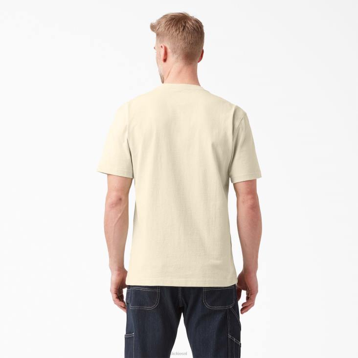 Heren Dickies zwaargewicht T-shirt met korte mouwen naturel beige (nt) kleding 6F0X521