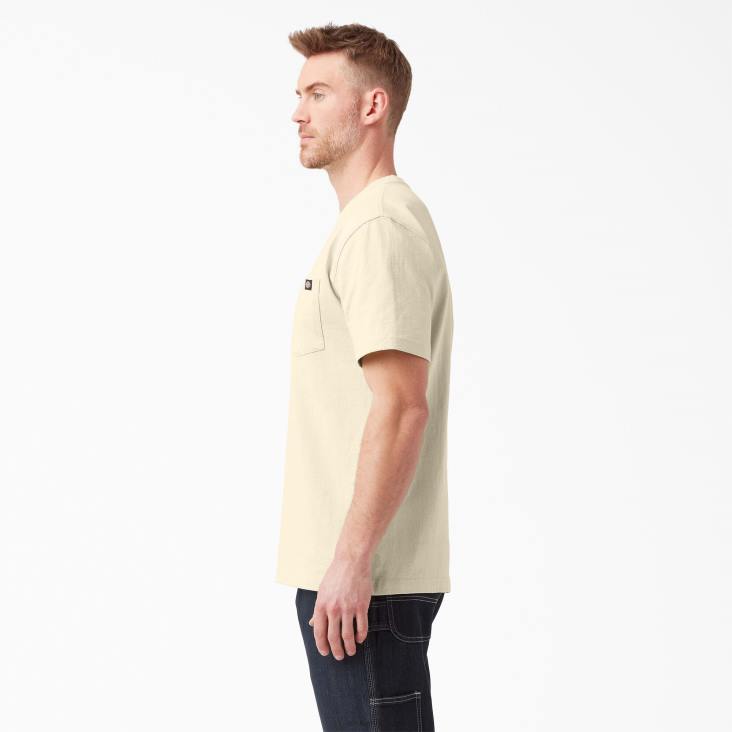 Heren Dickies zwaargewicht T-shirt met korte mouwen naturel beige (nt) kleding 6F0X521