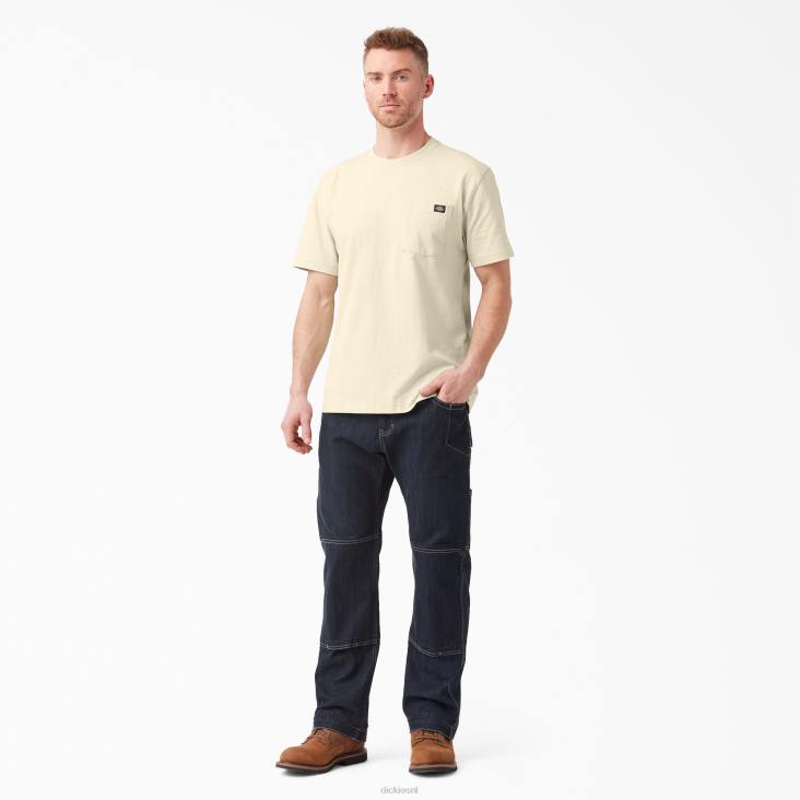 Heren Dickies zwaargewicht T-shirt met korte mouwen naturel beige (nt) kleding 6F0X521
