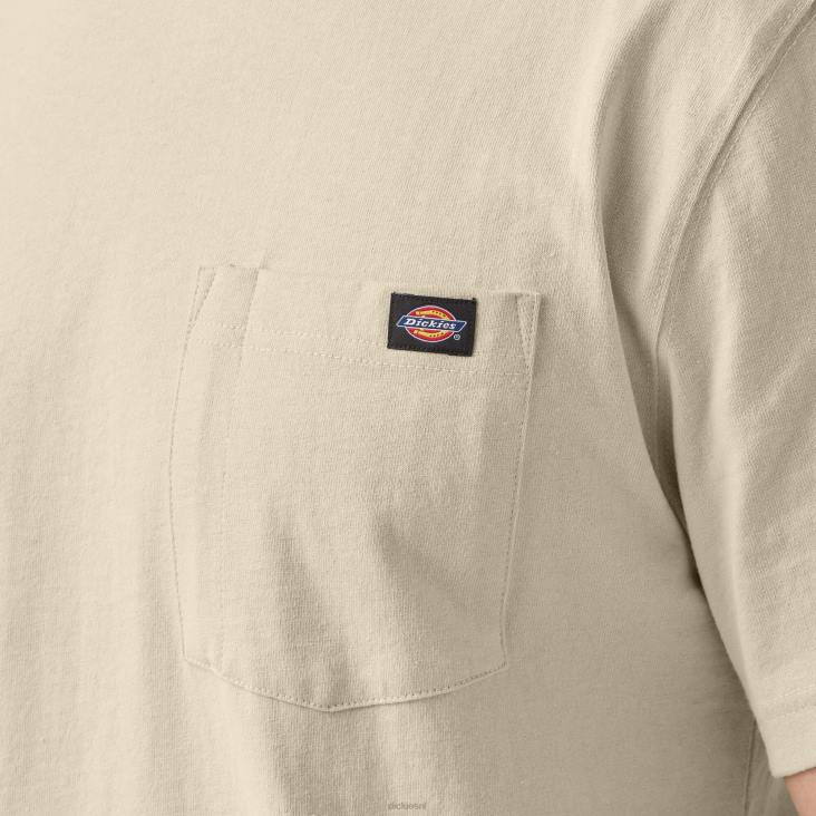 Heren Dickies zwaargewicht T-shirt met korte mouwen naturel beige (nt) kleding 6F0X521