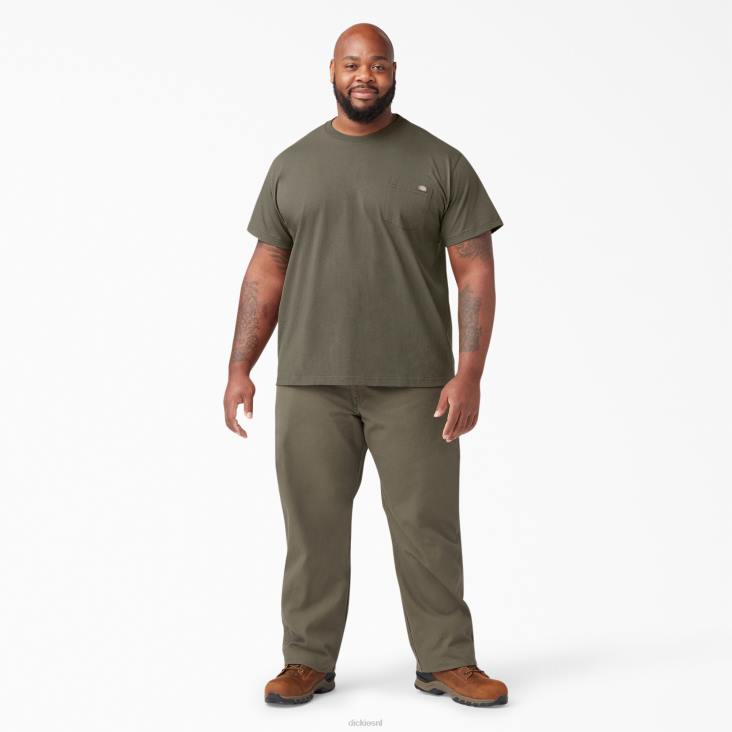 Heren Dickies zwaargewicht T-shirt met korte mouwen paddenstoel (mr1) kleding 6F0X520