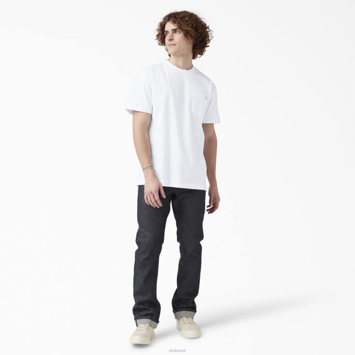 Heren Dickies zwaargewicht T-shirt met korte mouwen wit (wh) kleding 6F0X523