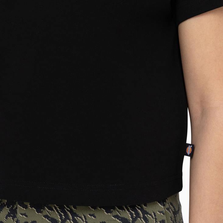 vrouwen Dickies Oakport cropped T-shirt zwart (kbk) kleding 6F0X2043