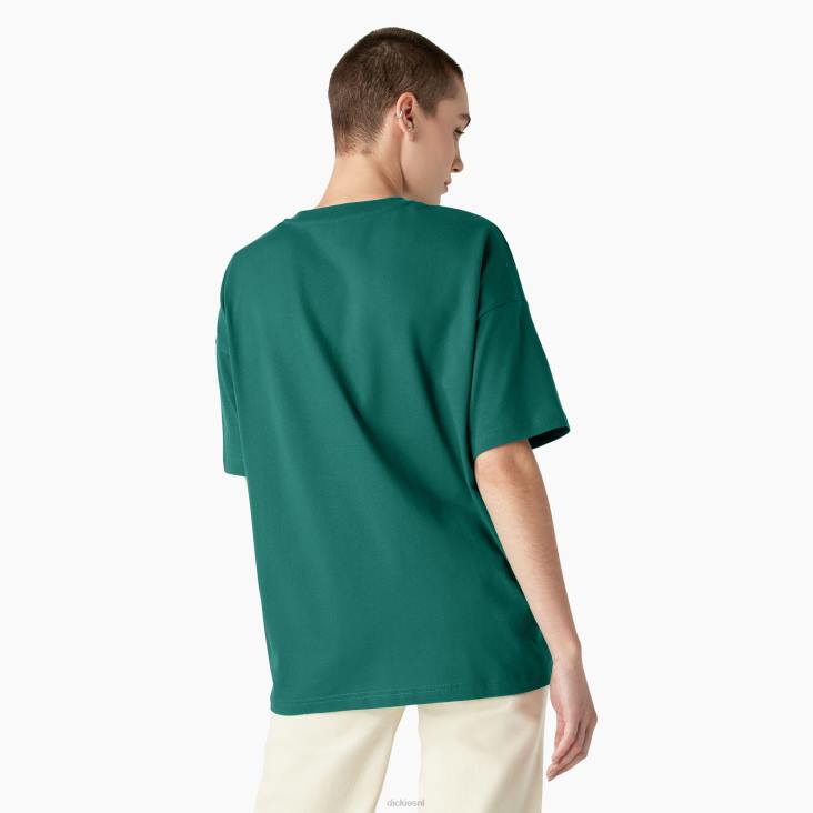 vrouwen Dickies Summerdale T-shirt met korte mouwen aventurijn (av2) kleding 6F0X1977