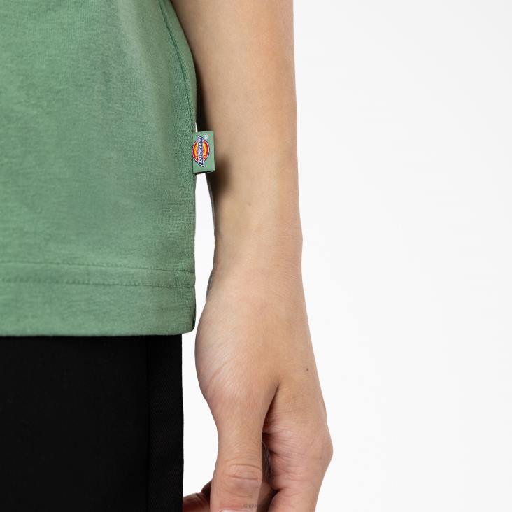 vrouwen Dickies Summerdale T-shirt met korte mouwen donkere klimop (d2i) kleding 6F0X1978