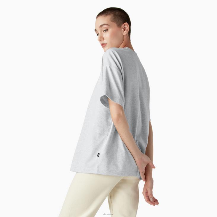 vrouwen Dickies Summerdale T-shirt met korte mouwen grijs gespikkeld (hg) kleding 6F0X1980