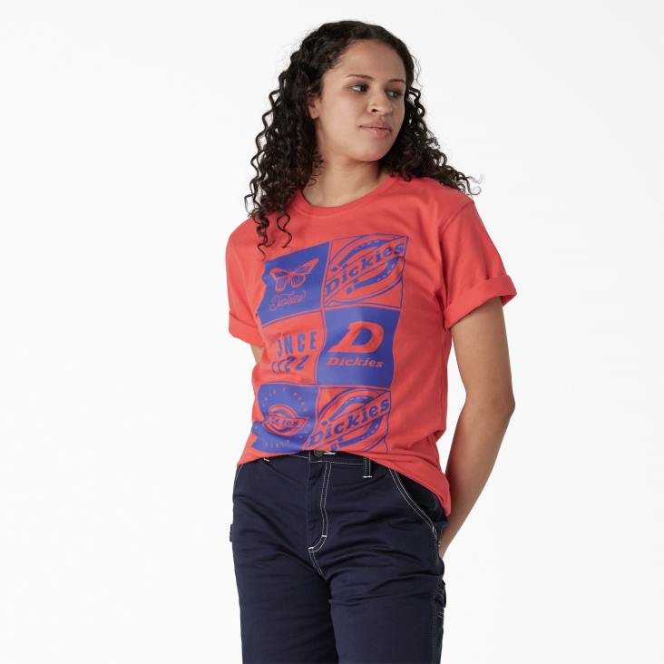 vrouwen Dickies T-shirt met grafische band bitterzoet (bw2) kleding 6F0X2210