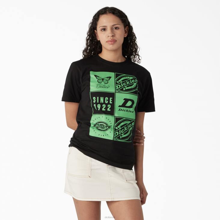 vrouwen Dickies T-shirt met grafische band zwart (kbk) kleding 6F0X2212