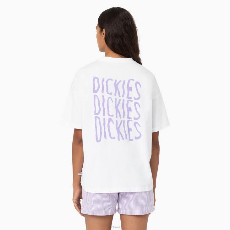 vrouwen Dickies creswell grafisch T-shirt wit (wh) kleding 6F0X2153