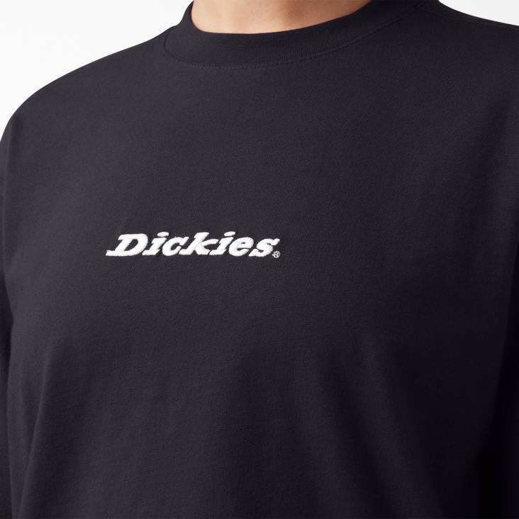 vrouwen Dickies loretto cropped t-shirt met lange mouwen zwart (kbk) kleding 6F0X2161