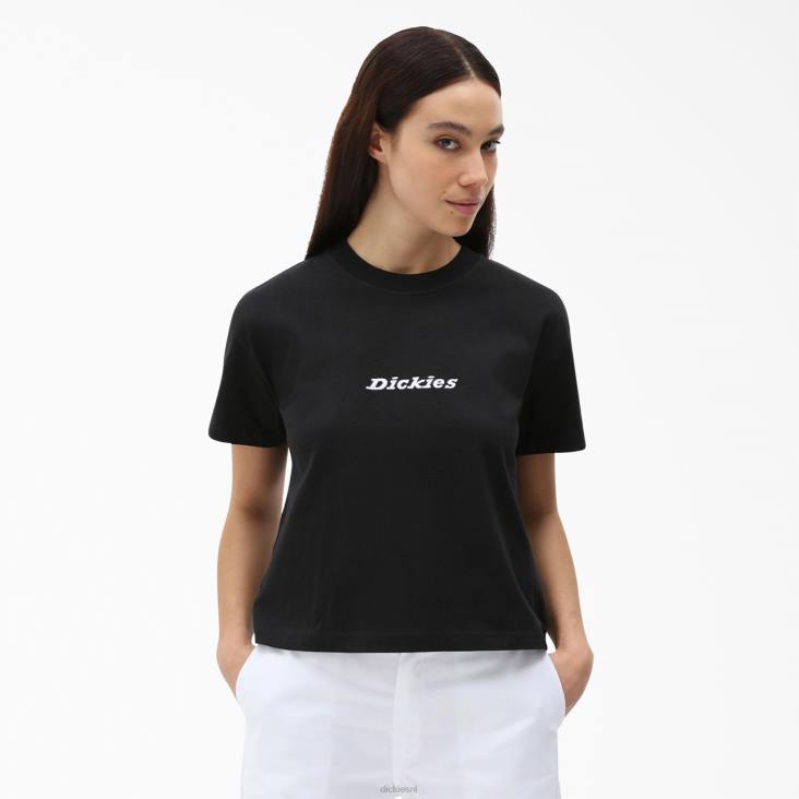 vrouwen Dickies loretto cropped t-shirt zwart (kbk) kleding 6F0X2179