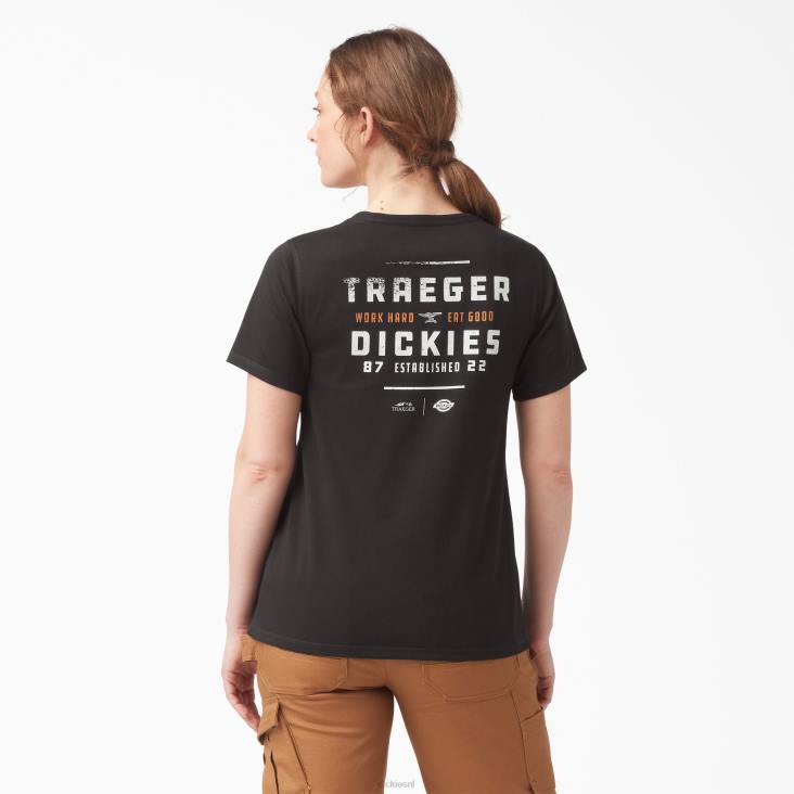 vrouwen Dickies traeger ultieme grillt-shirt zwart (kbk) kleding 6F0X2176