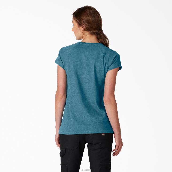 vrouwen Dickies verkoelend T-shirt met korte mouwen diepe lucht (esd) kleding 6F0X1575