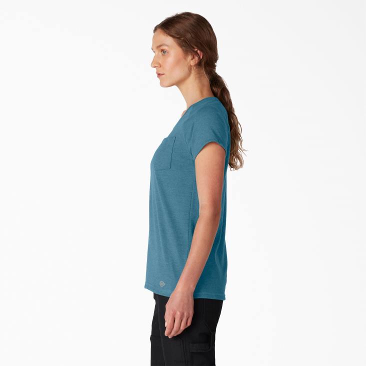 vrouwen Dickies verkoelend T-shirt met korte mouwen diepe lucht (esd) kleding 6F0X1575