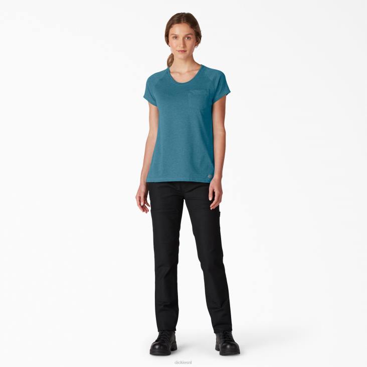 vrouwen Dickies verkoelend T-shirt met korte mouwen diepe lucht (esd) kleding 6F0X1575