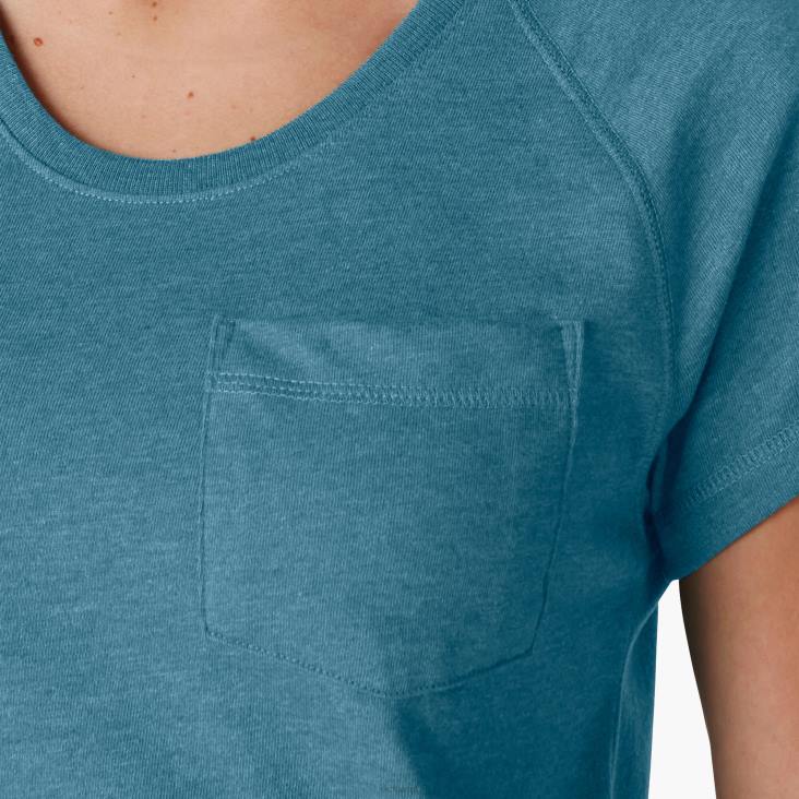 vrouwen Dickies verkoelend T-shirt met korte mouwen diepe lucht (esd) kleding 6F0X1575