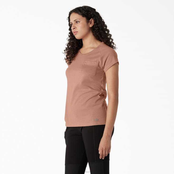 vrouwen Dickies verkoelend T-shirt met korte mouwen kurk single dye heather (c2k) kleding 6F0X1573