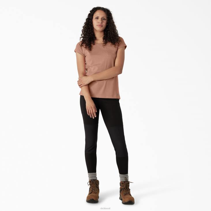 vrouwen Dickies verkoelend T-shirt met korte mouwen kurk single dye heather (c2k) kleding 6F0X1573