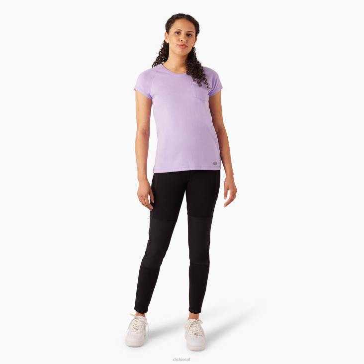 vrouwen Dickies verkoelend T-shirt met korte mouwen paarse roos (ur2) kleding 6F0X1582