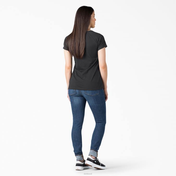 vrouwen Dickies verkoelend T-shirt met korte mouwen zwart (kbk) kleding 6F0X1580