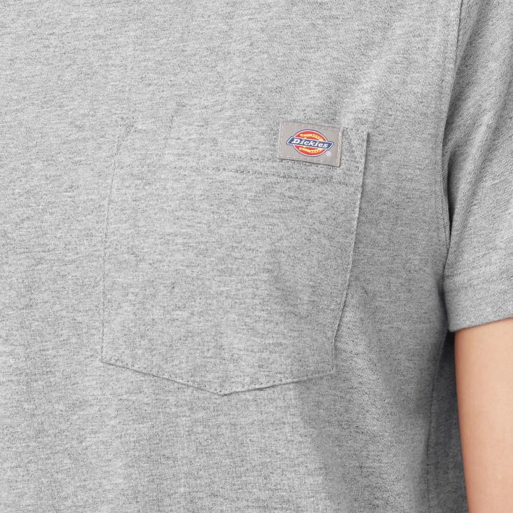 vrouwen Dickies zwaargewicht T-shirt met korte mouwen grijs gespikkeld (hg) kleding 6F0X1958