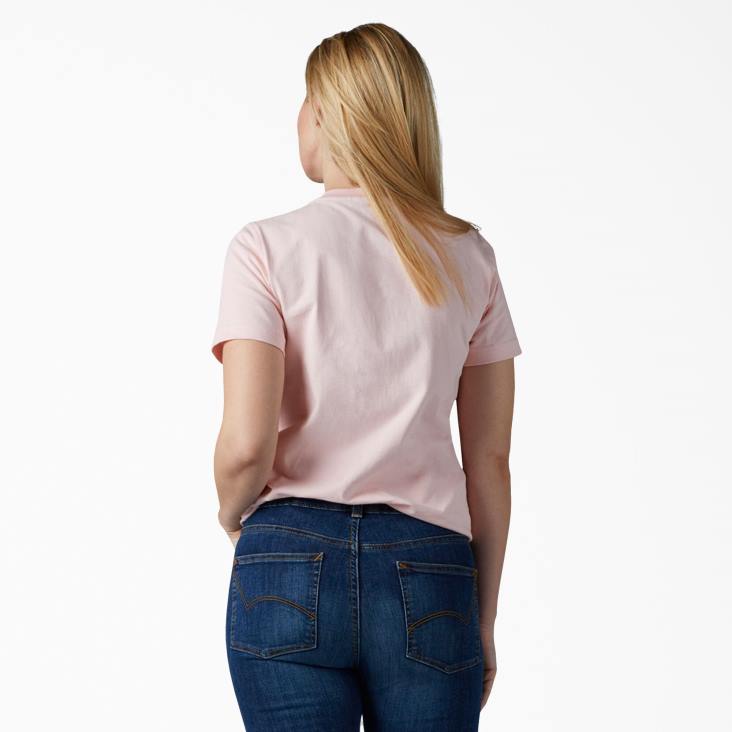 vrouwen Dickies zwaargewicht T-shirt met korte mouwen lotusroze (lo2) kleding 6F0X1961