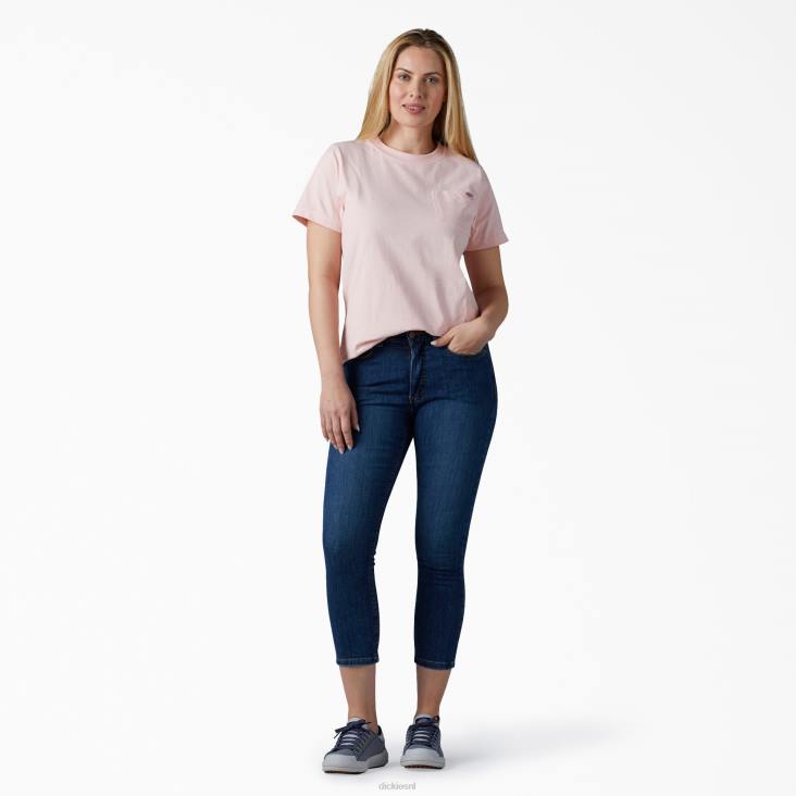 vrouwen Dickies zwaargewicht T-shirt met korte mouwen lotusroze (lo2) kleding 6F0X1961