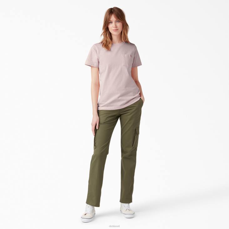 vrouwen Dickies zwaargewicht T-shirt met korte mouwen lotusroze (lo2) kleding 6F0X1961