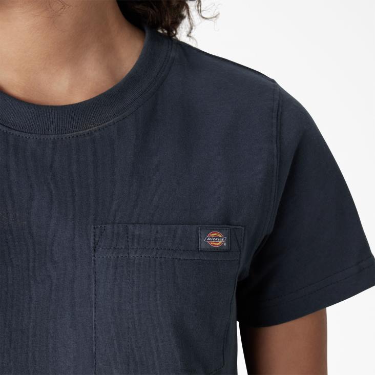 vrouwen Dickies zwaargewicht T-shirt met korte mouwen luchtmacht blauw (af) kleding 6F0X1952