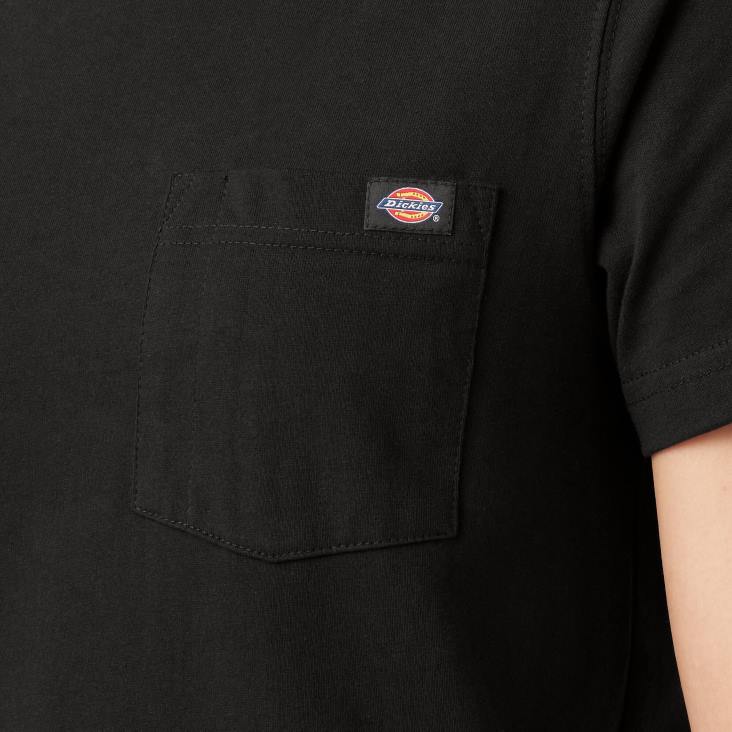 vrouwen Dickies zwaargewicht T-shirt met korte mouwen zwart (bk) kleding 6F0X1954