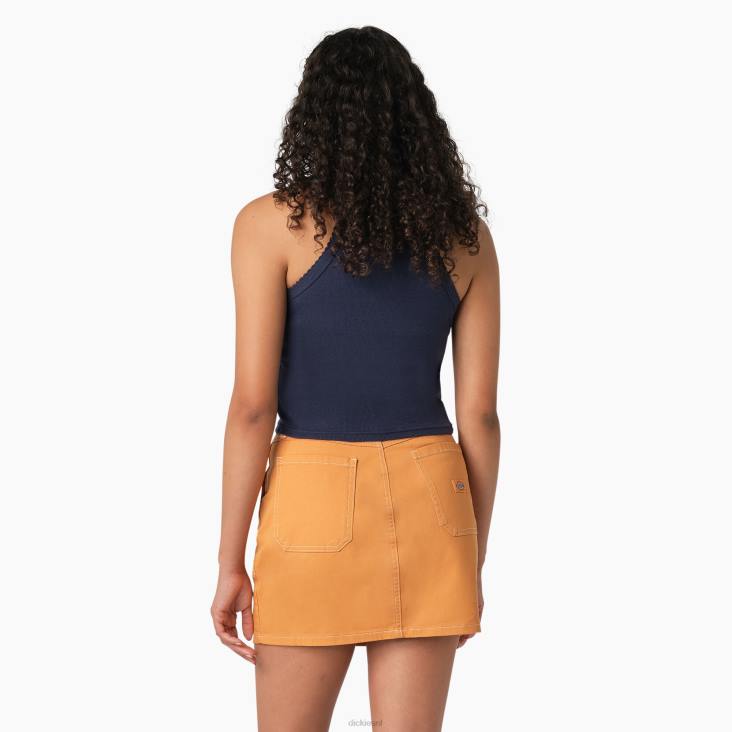 vrouwen Dickies ribgebreide cropped tanktop inkt marine (ik) kleding 6F0X2083