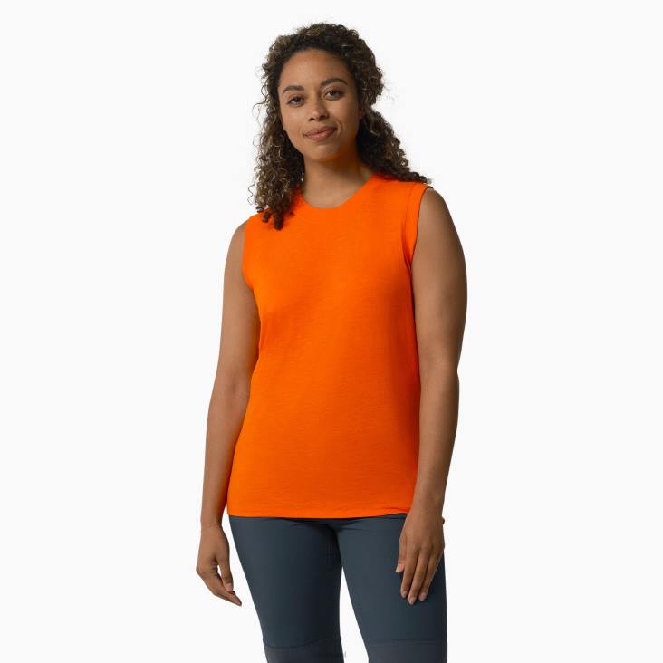 vrouwen Dickies tanktop scharlaken ibis (s2s) kleding 6F0X2031