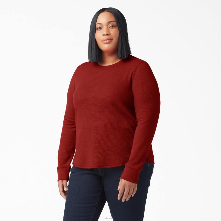vrouwen Dickies plus thermisch shirt met lange mouwen gesmolten lava heide (m2h) kleding 6F0X2072