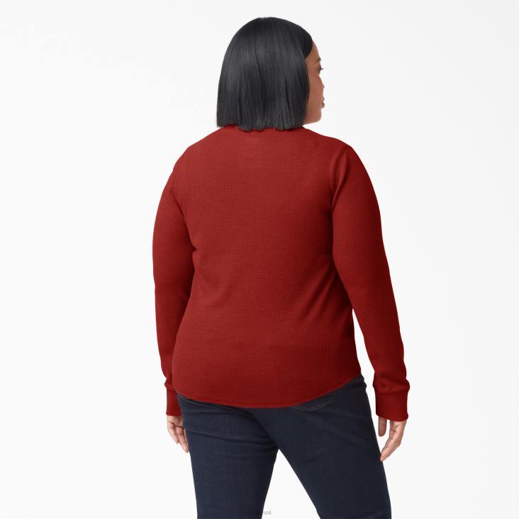vrouwen Dickies plus thermisch shirt met lange mouwen gesmolten lava heide (m2h) kleding 6F0X2072