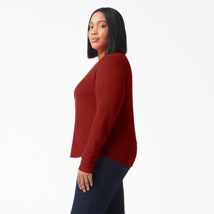 vrouwen Dickies plus thermisch shirt met lange mouwen gesmolten lava heide (m2h) kleding 6F0X2072