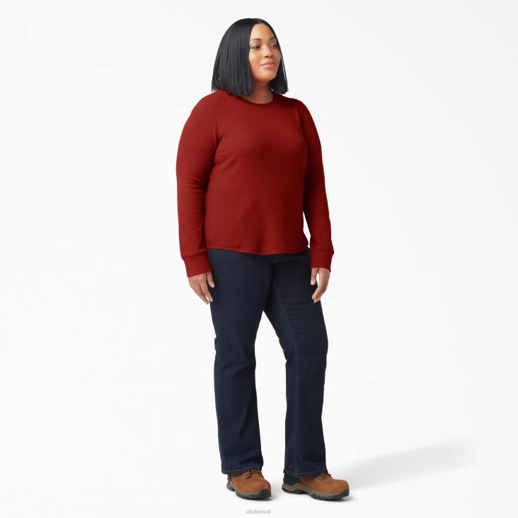 vrouwen Dickies plus thermisch shirt met lange mouwen gesmolten lava heide (m2h) kleding 6F0X2072