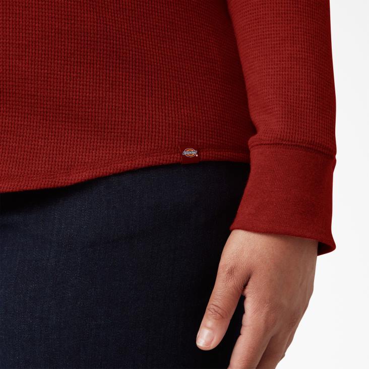 vrouwen Dickies plus thermisch shirt met lange mouwen gesmolten lava heide (m2h) kleding 6F0X2072