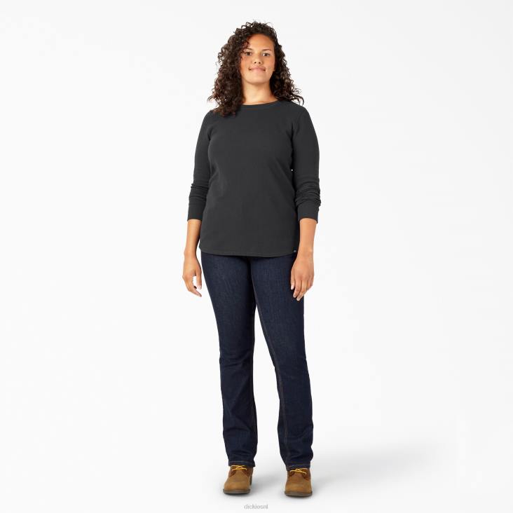 vrouwen Dickies plus thermisch shirt met lange mouwen zwart (kbk) kleding 6F0X2071