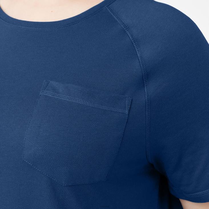 vrouwen Dickies plus verkoelend T-shirt met korte mouwen dynamische marine (dy2) kleding 6F0X1588