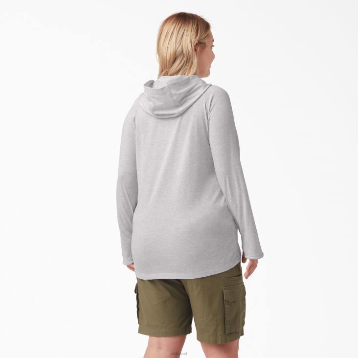 vrouwen Dickies plus zonneshirt met koelprestaties asgrijs (ag) kleding 6F0X1640